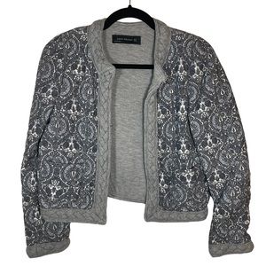 Zara Quilted Sweater Size Small